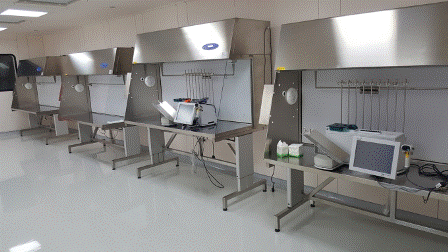 Compounding Area in ISO 14644 Class 5 cleanroom in Riyadh